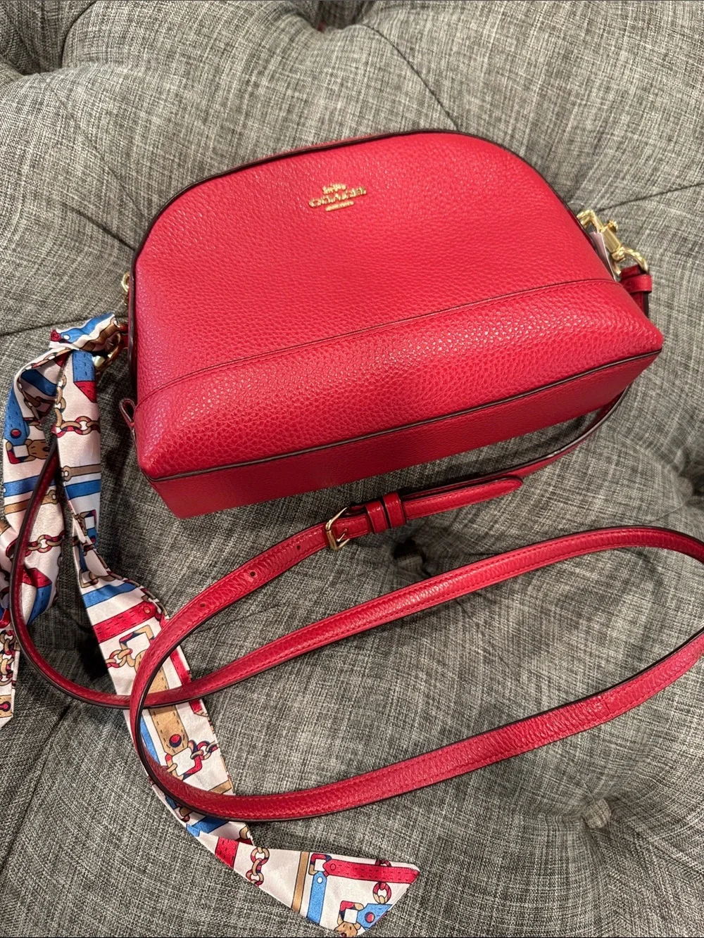 Coach Bag Dome Pebbled Leather Crossbody Bag NWT - Picture 16 of 17